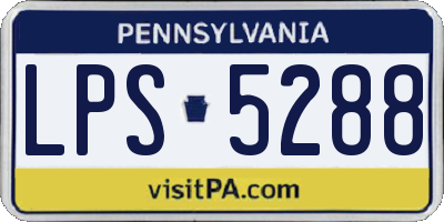 PA license plate LPS5288
