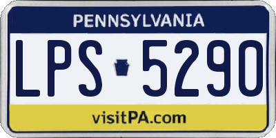 PA license plate LPS5290