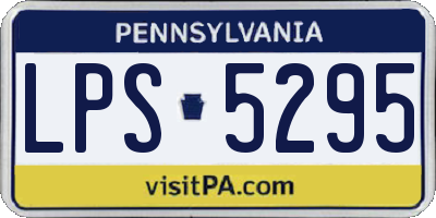 PA license plate LPS5295