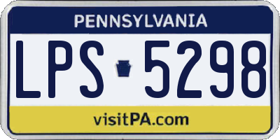 PA license plate LPS5298