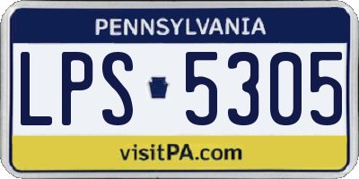 PA license plate LPS5305