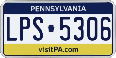 PA license plate LPS5306