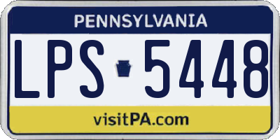 PA license plate LPS5448