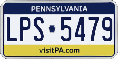 PA license plate LPS5479