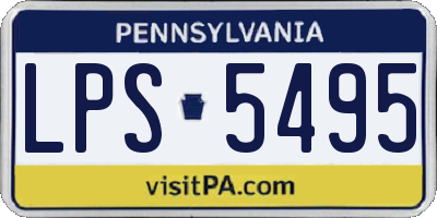 PA license plate LPS5495