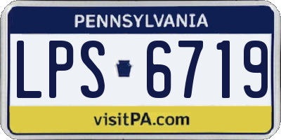 PA license plate LPS6719