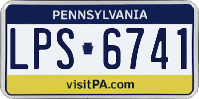 PA license plate LPS6741