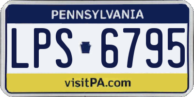 PA license plate LPS6795