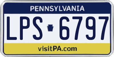 PA license plate LPS6797