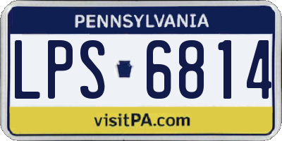 PA license plate LPS6814