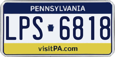 PA license plate LPS6818