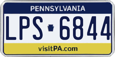 PA license plate LPS6844