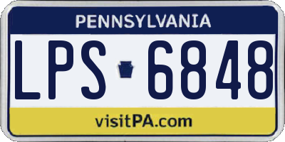 PA license plate LPS6848
