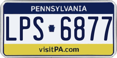 PA license plate LPS6877