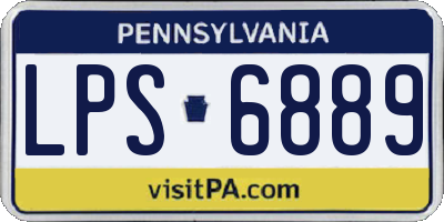 PA license plate LPS6889