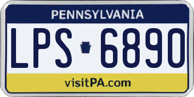 PA license plate LPS6890