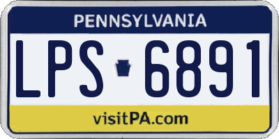 PA license plate LPS6891