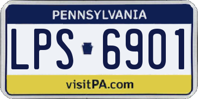 PA license plate LPS6901