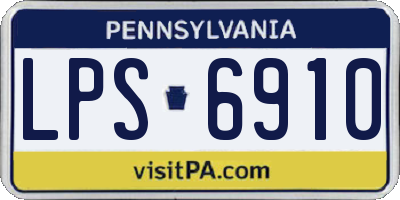 PA license plate LPS6910