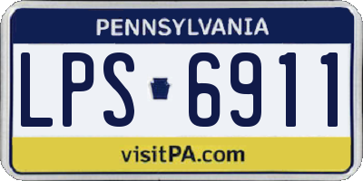 PA license plate LPS6911
