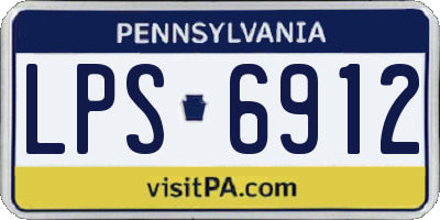 PA license plate LPS6912