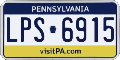 PA license plate LPS6915