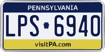 PA license plate LPS6940