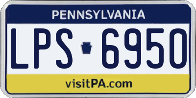 PA license plate LPS6950