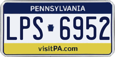 PA license plate LPS6952