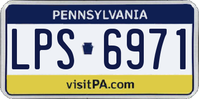 PA license plate LPS6971
