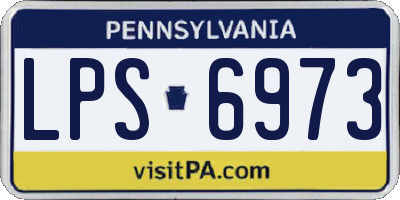 PA license plate LPS6973