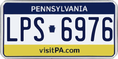 PA license plate LPS6976