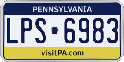 PA license plate LPS6983