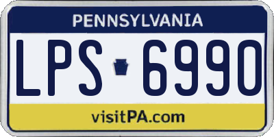 PA license plate LPS6990