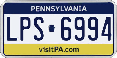 PA license plate LPS6994