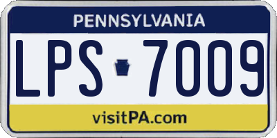 PA license plate LPS7009