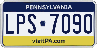 PA license plate LPS7090