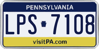 PA license plate LPS7108