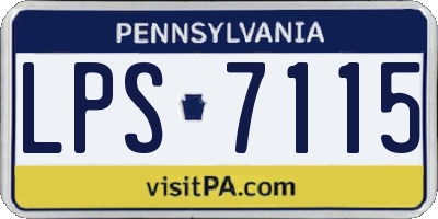 PA license plate LPS7115