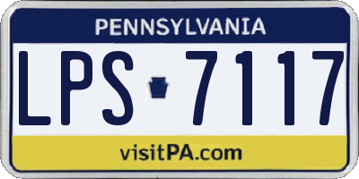 PA license plate LPS7117