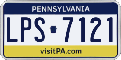 PA license plate LPS7121