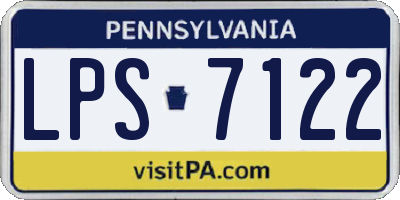 PA license plate LPS7122