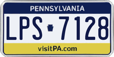PA license plate LPS7128