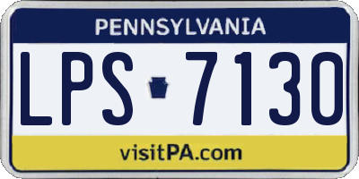 PA license plate LPS7130