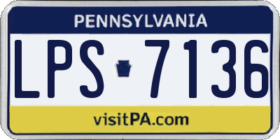 PA license plate LPS7136