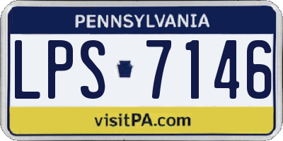 PA license plate LPS7146