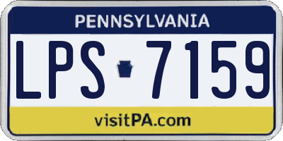 PA license plate LPS7159