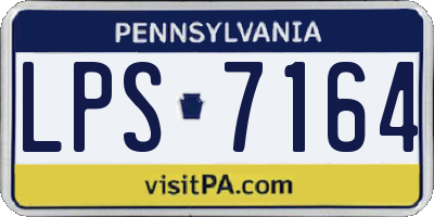 PA license plate LPS7164