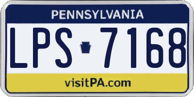 PA license plate LPS7168