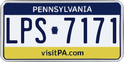 PA license plate LPS7171